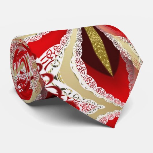 Abstract Stropdas Indoria (Opgerold)