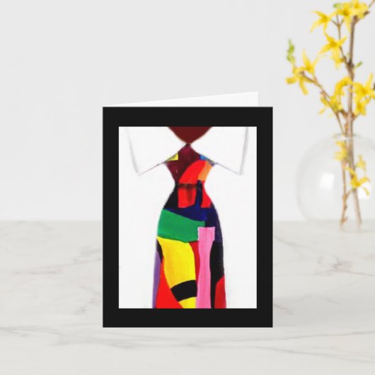 abstract Stropdas Kaart door Alicia L. McDaniel (Gele Bloem)