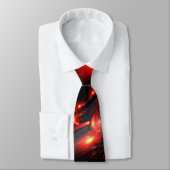 Abstract Stropdas met rode rum (Gebonden)
