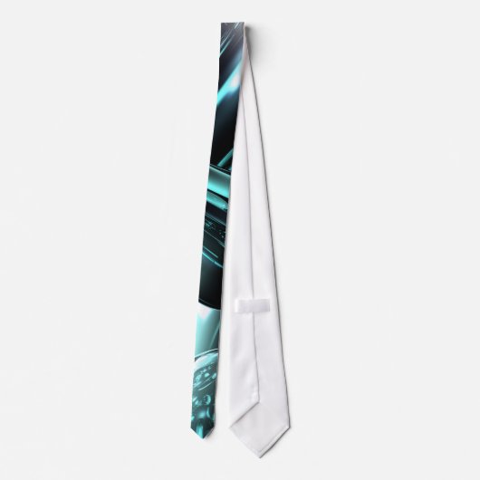 Abstract Stropdas met Splash Down (Achterkant)