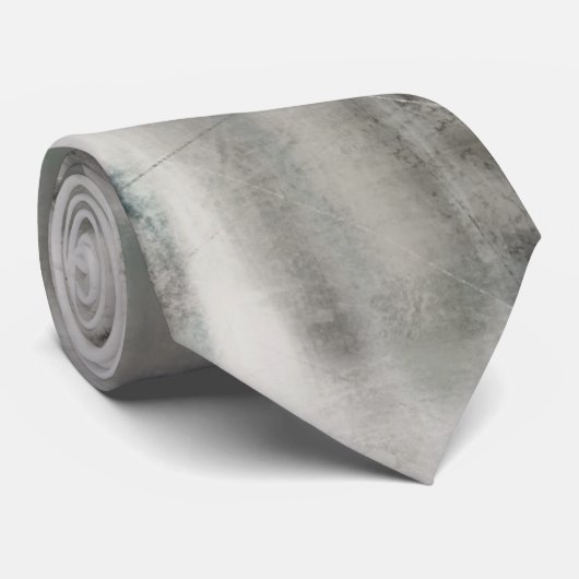 Abstract Stropdas Neutraal Grijs Wit Van Schildere (Opgerold)