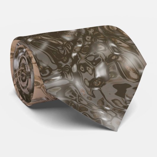 Abstract Stropdas van rimpels (Opgerold)