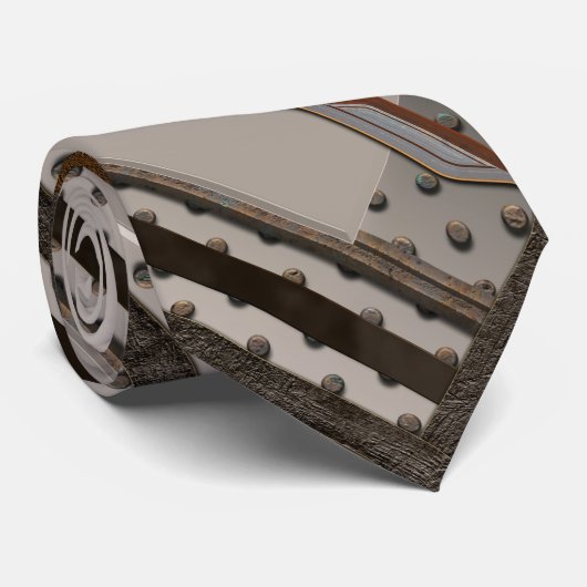 Abstract Stropdas voor industrieel metaalontwerp (Opgerold)