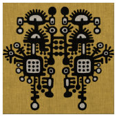 Abstract structuurpatroon - zwart-wit stof (Swatch)