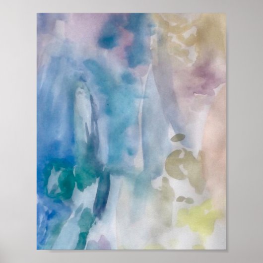 Abstract subterraniaal schilderingsexpressionisme poster (Voorkant)