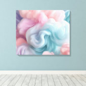 Abstract suikerspin canvas afdruk (Insitu (Houten vloer))