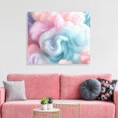 Abstract suikerspin canvas afdruk (Insitu (Woonkamer))
