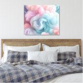 Abstract suikerspin canvas afdruk (Insitu (Slaapkamer))