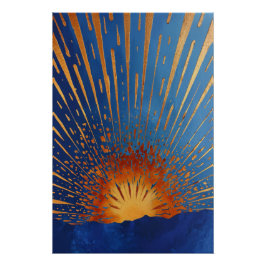 Abstract Sun Perfect Poster