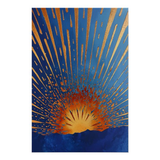 Abstract Sun Perfect Poster (Voorkant)