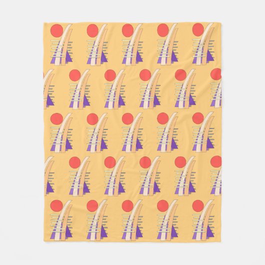 Abstract Sun, Shadows, Reflections, and Structures Fleece Deken (Voorkant)