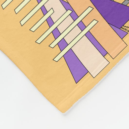 Abstract Sun, Shadows, Reflections, and Structures Fleece Deken (Hoek)