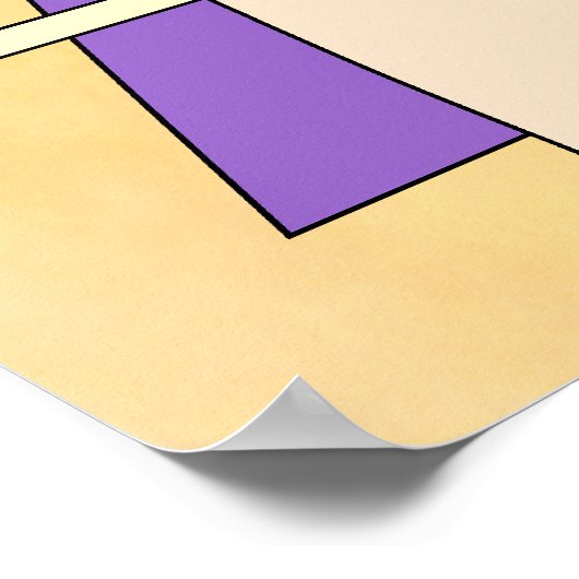 Abstract Sun, Shadows, Reflections, and Structures Poster (Hoek)