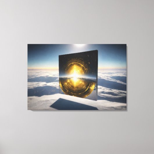 Abstract Sun Stone Canvas Afdruk (Voorkant)