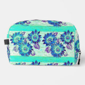 Abstract Sunflowers in shades of blue Toilettasje (Voorkant)