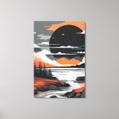 Abstract Sunset Canvas Afdruk (Voorkant)