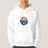 Abstract Sunset Circle Hoodie (Voorkant)