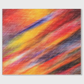 Abstract Sunset Color Wrapping Paper Cadeaupapier (Vlak)