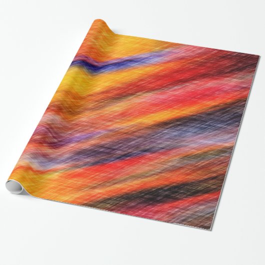 Abstract Sunset Color Wrapping Paper Cadeaupapier (Uitgerold)