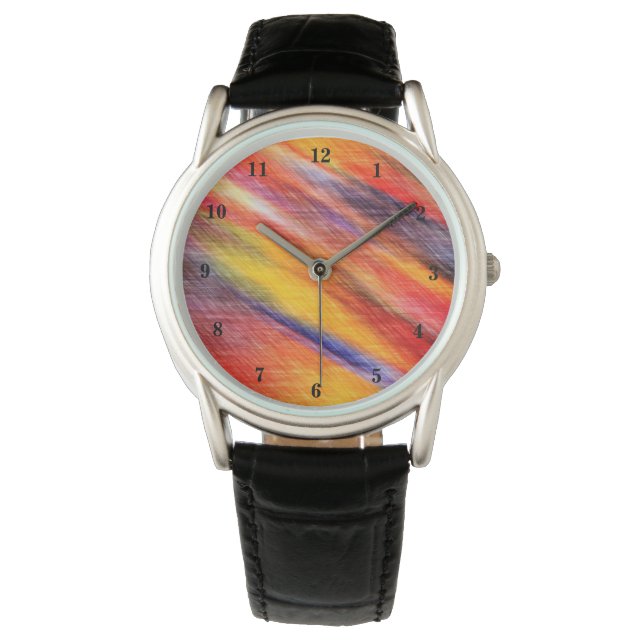 Abstract Sunset Colors horloge (Voorkant)