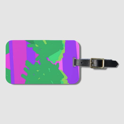 Abstract Sunset Luggage Tag Bagagelabel (Voorkant (horizontaal))