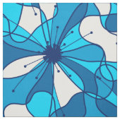 Abstract surf hibiscus stof (Swatch)
