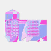 Abstract surfbaar warm roze Paars Bedankdoosjes (Uitgevouwen)