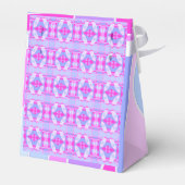 Abstract surfbaar warm roze Paars Bedankdoosjes (Achterkant)