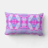 Abstract surfbaar warm roze Paars Kussen (Achterkant)