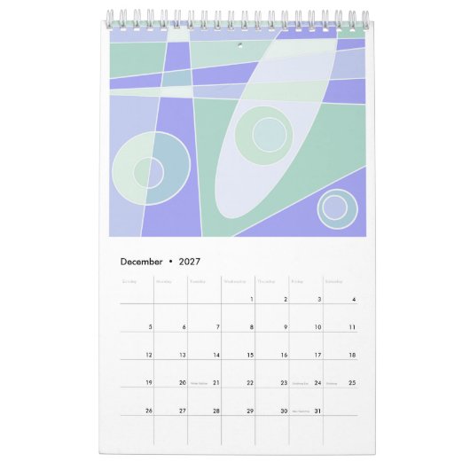 Abstract surfen op de agenda 2023 kalender (Dec 2027)