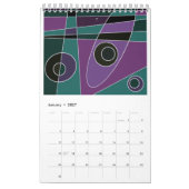 Abstract surfen op de agenda 2023 kalender (Jan 2027)