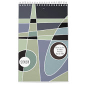 Abstract surfen op de agenda 2023 kalender (Hoes)