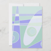 Abstract Surfen Paarse Groene Gepersonaliseerde Na Notitiekaartje (Achterkant)