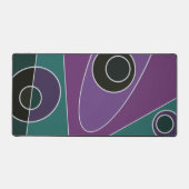 Abstract Surfende Blauwgroen Paars Bureaumat (Voorkant)