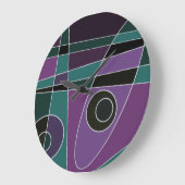 Abstract Surfende Blauwgroen Paars Grote Klok (Hoek)