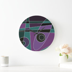 Abstract Surfende Blauwgroen Paars Grote Klok