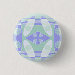 Abstract Surfende Paarse Groen Ronde Button 3,2 Cm