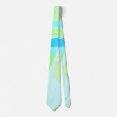 Abstract surfpasta blauw groen stropdas (Voorkant)