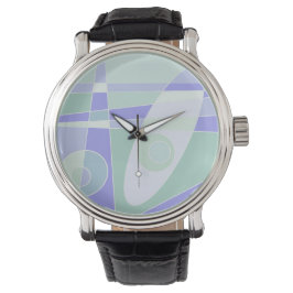 Abstract surfpasta Paars groen Horloge