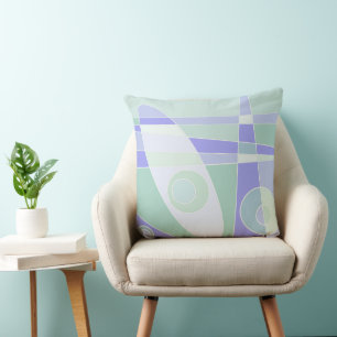 Abstract surfpasta Paars groen Kussen