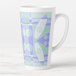 Abstract surfpasta Paars groen Latte Mok