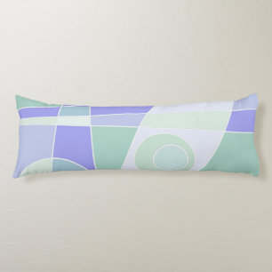 Abstract surfpasta Paars groen Lichaamskussen