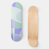 Abstract surfpasta Paars groen Persoonlijk Skateboard (Voorkant)