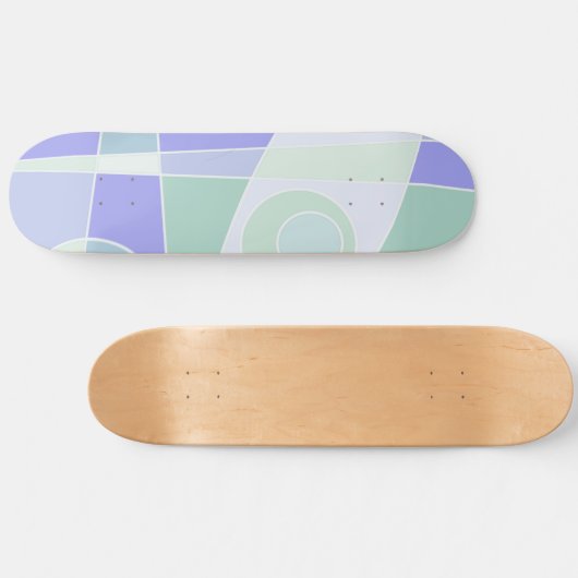 Abstract surfpasta Paars groen Persoonlijk Skateboard (Horizontaal)