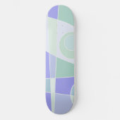Abstract surfpasta Paars groen Persoonlijk Skateboard (Voorkant)
