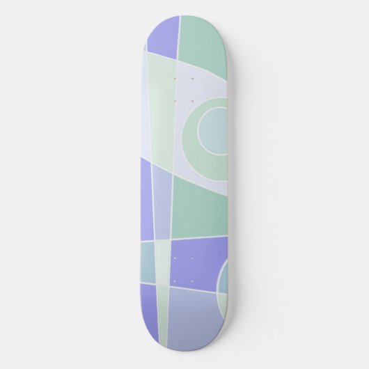 Abstract surfpasta Paars groen Persoonlijk Skateboard (Voorkant)