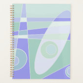 Abstract surfpasta Paars groen Planner (Voorkant)