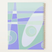 Abstract surfpasta Paars groen Planner (Achterkant)