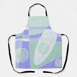 Abstract surfpasta Paars groen Schort