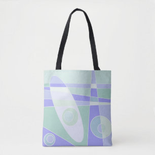 Abstract surfpasta Paars groen Tote Bag